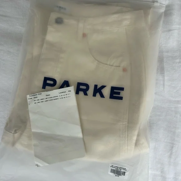 Parke x SET cream horseshoe jeans - Picture 4 of 5